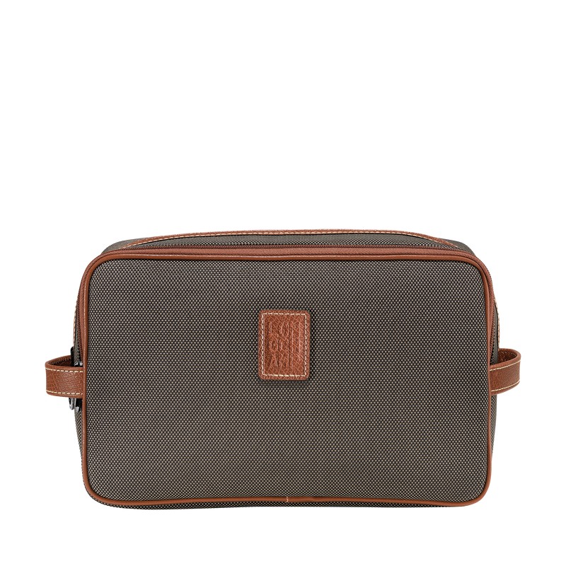 LONGCHAMP BOXFORD TROUSSE DE TOILETTE BRUN LONGCHAMP BOXFORD TROUSSE DE TOILETTE BRUN