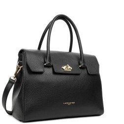 GRAND SAC PORTÉ MAIN FOULONNÉ MILANO NOIR LANCASTER