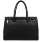 TRÈS GRAND SAC PORTÉ MAIN FOULONNÉ MILANO NOIR LANCASTER