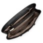 TRÈS GRAND SAC PORTÉ MAIN FOULONNÉ MILANO NOIR LANCASTER