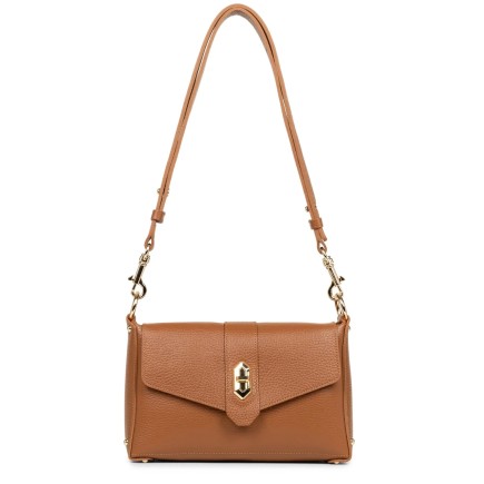SAC TROTTEUR FOULONNÉ DOUBLE CAMEL IN ORANGE LANCASTER