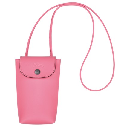 LONGCHAMP LE PLIAGE XTRA ÉTUI TÉLÉPHONE AVEC CORDON ROSE