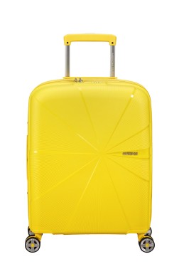 VALISE CABINE 4 ROUES 55CM EXT STARVIBE ELECTRIC LEMON AMERICAN TOURISTER
