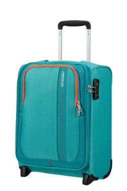 VALISE CABINE 45 CM UNDERSEATER EASYJET SEA SEEKER AQUA GREEN AMERICAN TOURISTER