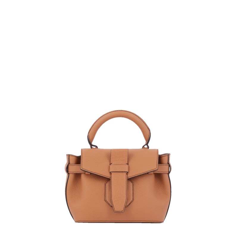 MINI SAC PORTÉ MAIN CHARLIE CAMEL LANCEL