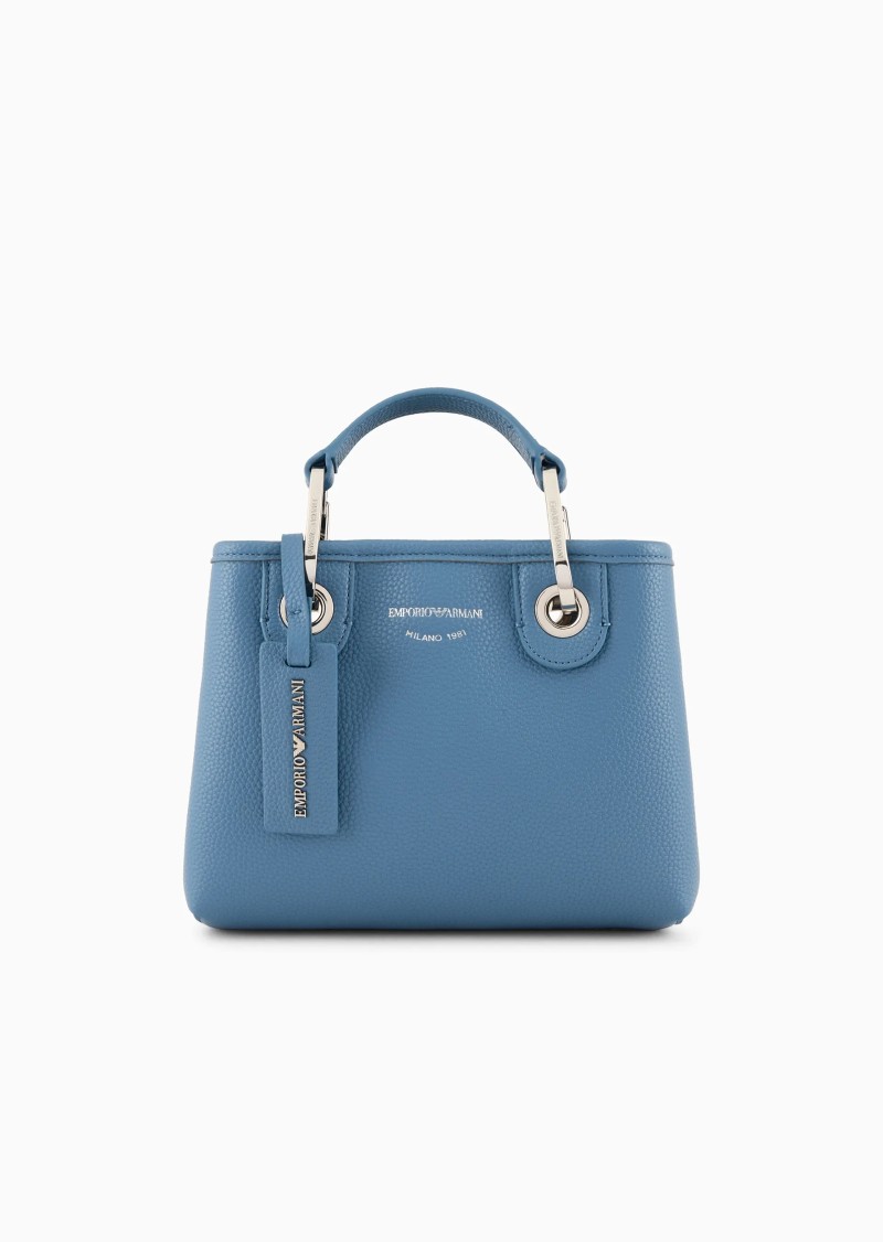 MINI SAC CABAS MYEA BAG BLEU EMPORIO ARMANI