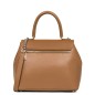 SAC À MAIN AVEC FERMOIR FOULONNÉ PIA CAMEL LANCASTER