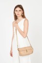 SAC BAGUETTE MILANO HORIZON BEIGE FONCÉ LANCASTER SAC BAGUETTE MILANO HORIZON BEIGE FONCÉ LANCASTER