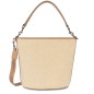 SAC SEAU ACTUAL MINI OSIER BEIGE/SABLE LANCASTER