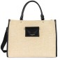 SAC CABAS MAIN ACTUAL MINI OSIER BEIGE/NOIR LANCASTER