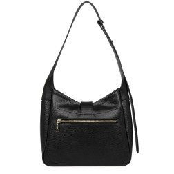 PETIT SAC SEAU TOP DOUBLE NOIR IN NUDE LANCASTER