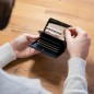 PORTE CARTES SMART CASE OSLO LARGE IMPRIMÉ CARBONE ÖGON DESIGN