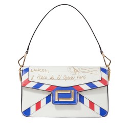 SAC À RABAT ANGÈLE DE LANCEL M MULTICO BLANC