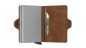 PORTE CARTES TWINWALLET VINTAGE COGNAC & ARGENT SECRID PORTE CARTES TWINWALLET VINTAGE COGNAC & ARGENT SECRID