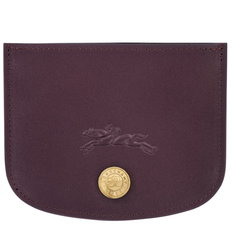 LONGCHAMP ÉPURE TIMELESS PORTE-CARTES AUBERGINE LONGCHAMP ÉPURE TIMELESS PORTE-CARTES AUBERGINE