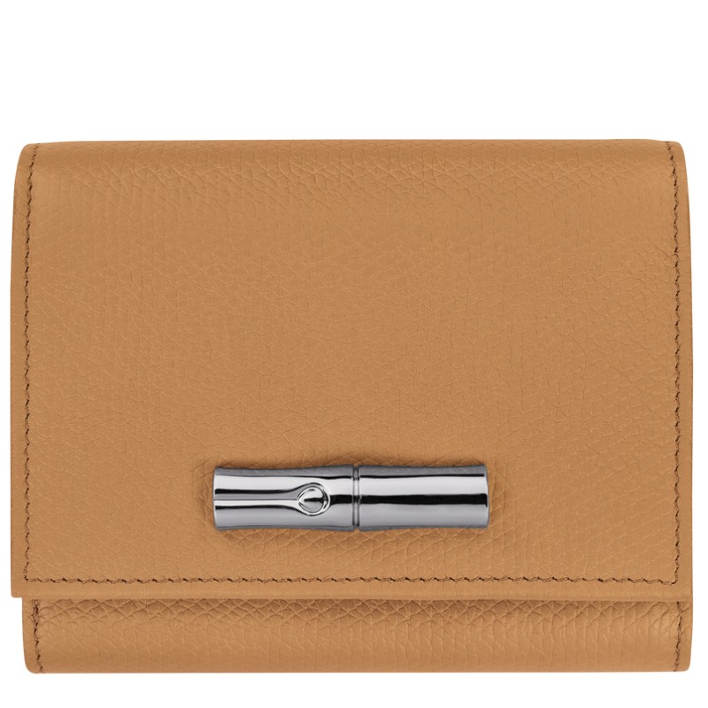 LONGCHAMP LE ROSEAU PORTEFEUILLE COMPACT NOIX LONGCHAMP LE ROSEAU PORTEFEUILLE COMPACT NOIX