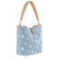 LONGCHAMP LE ROSEAU DENIM SAC PORTÉ ÉPAULE M CIEL