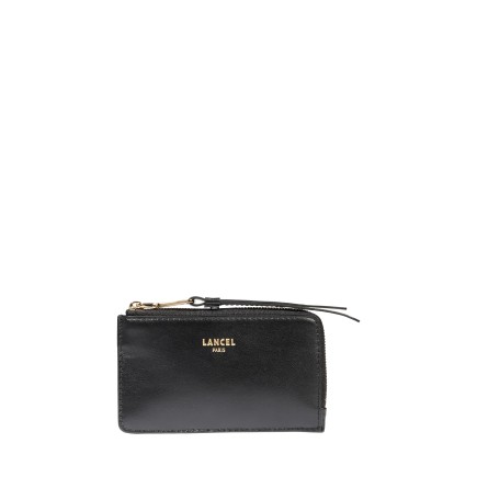 PORTE CARTES ZIPPÉ ORIGAMI DE LANCEL NOIR
