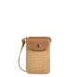 POCHETTE SMARTPHONE MINI OSIER ITALIE CAMEL LANCASTER