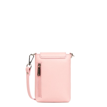 POCHETTE SMARTPHONE MILANO BAO ROSE FUMÉ LANCASTER