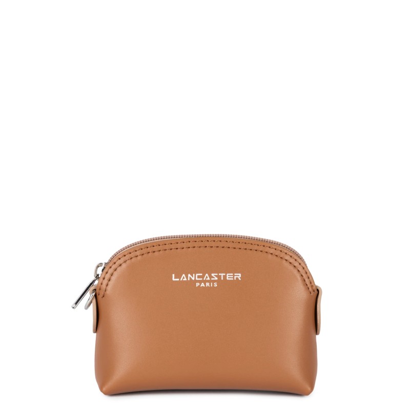 PORTE MONNAIE SMOOTH CAMEL/NUDE FONCÉ LANCASTER