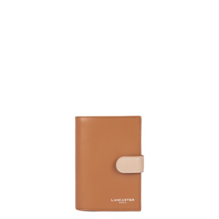 PORTEFEUILLE SMOOTH CAMEL/NUDE FONCÉ LANCASTER