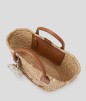 CABAS EN RAFFIA K/SIGNATURE NATUREL TAN KL