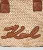 CABAS EN RAFFIA K/SIGNATURE NATUREL TAN KL