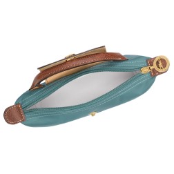 LONGCHAMP LE PLIAGE ORIGINAL TROUSSE COSMÉTIQUE AVEC POIGNÉE EUCALYPTUS