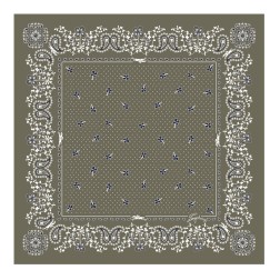 CARRÉ DE SOIE 50CM FRENCH BANDANA LONGCHAMP ARTICHAUT