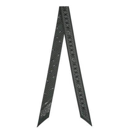LONGCHAMP BANDEAU FRENCH BANDANA VERT ANGLAIS
