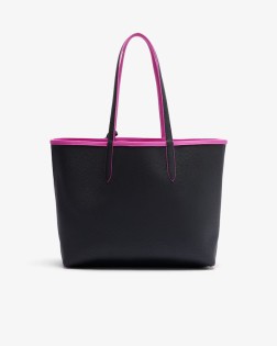 SAC SHOPPING ANNA RÉVERSIBLE MALVA NOIR LACOSTE