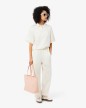 SAC CABAS ZIPPÉ ANNA AGORA LATTE LACOSTE