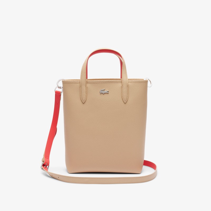 SAC CABAS VERTICAL RÉVERSIBLE VIENNOIS GRENADINE LACOSTE SAC CABAS VERTICAL RÉVERSIBLE VIENNOIS GRENADINE LACOSTE