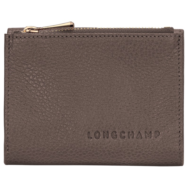 LONGCHAMP LE FOULONNÉ PORTEFEUILLE COMPACT TAUPE LONGCHAMP LE FOULONNÉ PORTEFEUILLE COMPACT TAUPE