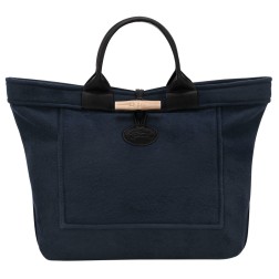 LONGCHAMP LE ROSEAU x GLOVERALL SAC CABAS L MARINE