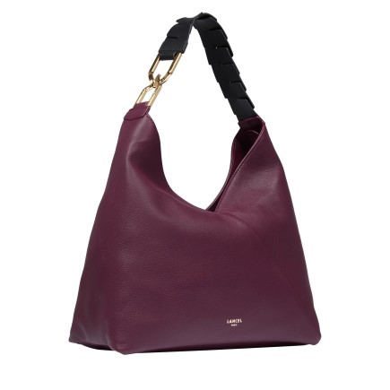 SAC HOBO PAGODE DE LANCEL CASSIS/NOIR LANCEL