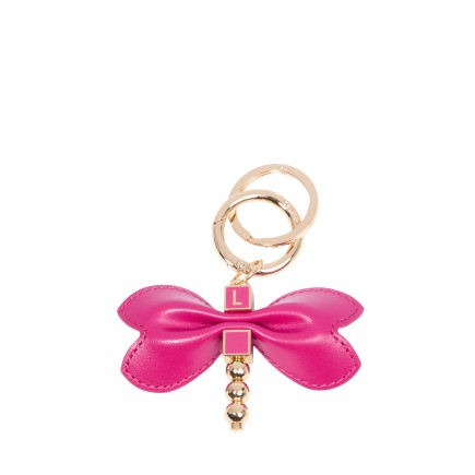 PORTE CLÉS LIBELLULE LANCEL ROSE