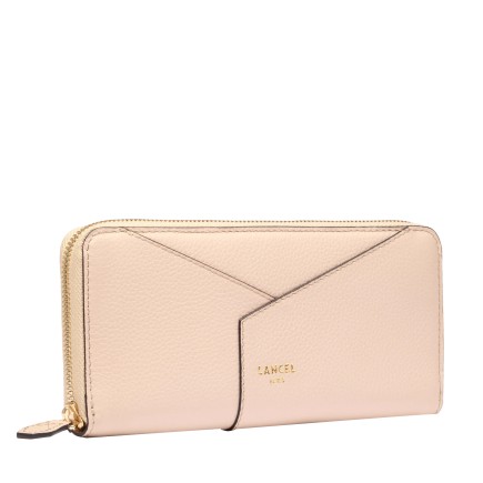 PORTEFEUILLE ZIPPÉ ENVELOPPE DE LANCEL CAPPUCCINO
