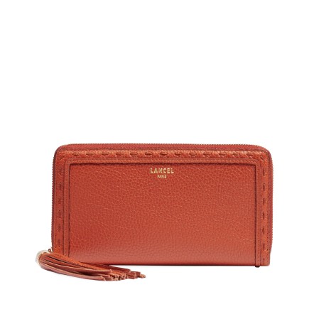COMPAGNON LONG ZIPPÉ PREMIER FLIRT BRIQUE LANCEL