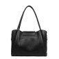 SAC CABAS ÉPAULE IDA DOUBLE NOIR IN NUDE LANCASTER