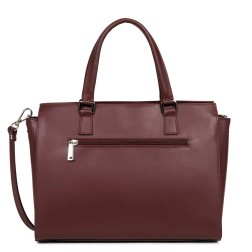 SAC À MAIN SMOOTH BORDEAUX LANCASTER