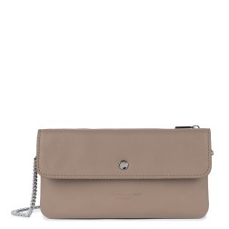 DOUBLE POCHETTE SOFT PM GALET FONCÉ LANCASTER