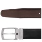 LONGCHAMP DELTA BOX CEINTURE HOMME NOIR/MOKA
