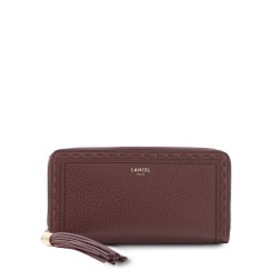 COMPAGNON LONG ZIPPÉ PREMIER FLIRT CASSIS LANCEL