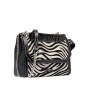 SAC À RABAT M NINON DE LANCEL ZEBRA MANIA NOIR/BLANC SAC À RABAT M NINON DE LANCEL ZEBRA MANIA NOIR/BLANC