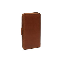 PORTEFEUILLE EN CUIR COGNAC CHARLOTTE THE CHESTERFIELD BRAND