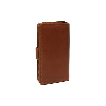 PORTEFEUILLE EN CUIR COGNAC CHARLOTTE THE CHESTERFIELD BRAND