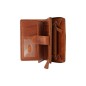PORTEFEUILLE EN CUIR COGNAC CHARLOTTE THE CHESTERFIELD BRAND