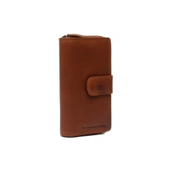 PORTEFEUILLE EN CUIR COGNAC CHARLOTTE THE CHESTERFIELD BRAND